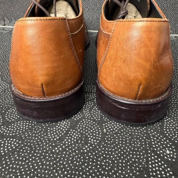 Johnston & Murphy Mens Tan Leather Oxford Shoes 11M - Picture 3 of 9